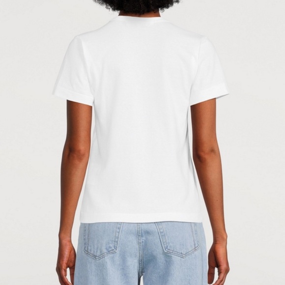 Comme des garçon Play - BASIC T-SHIRT RED EMBLEM (WHITE) - Picture 2 of 9